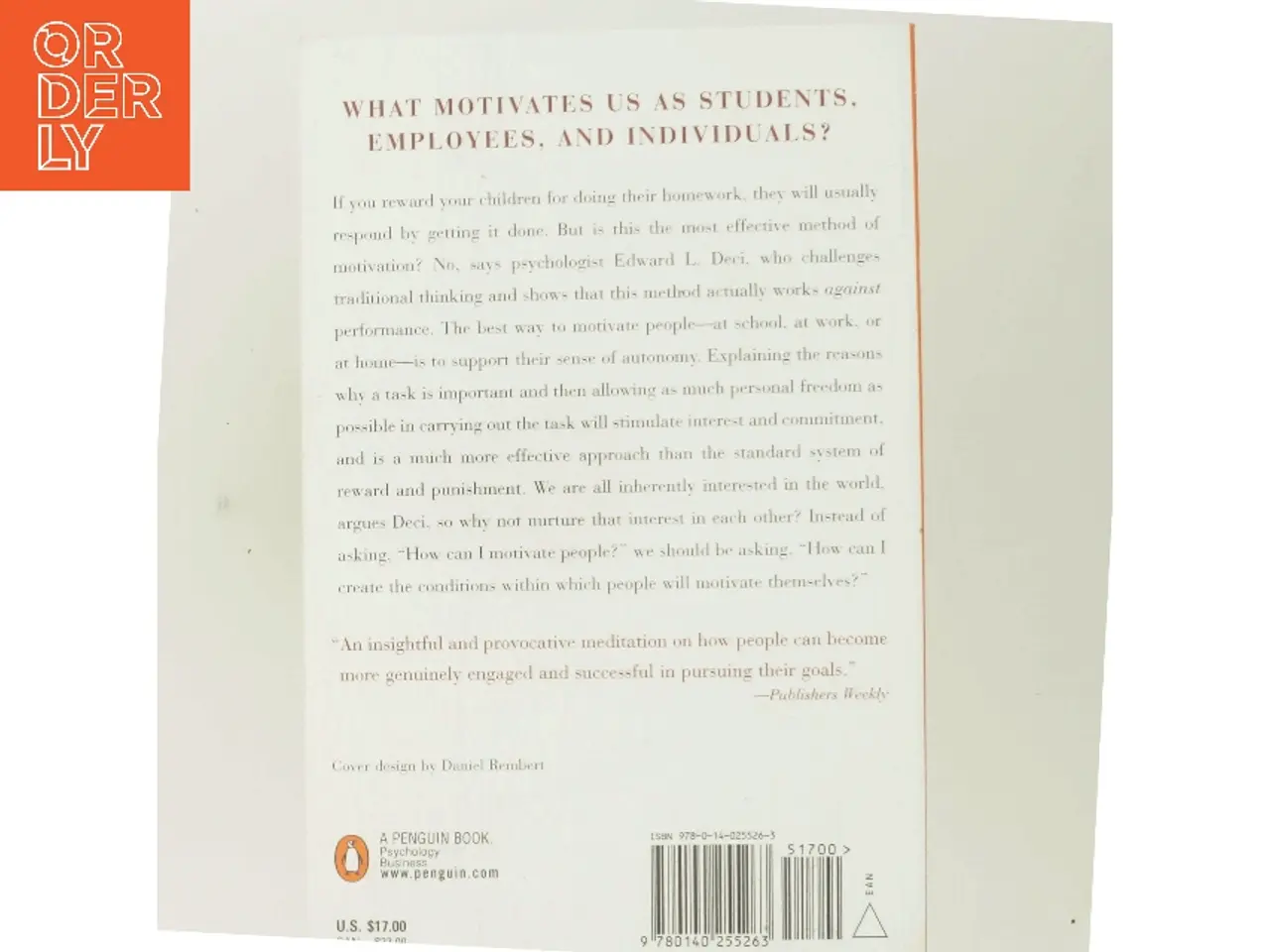 Billede 3 - Why We Do What We Do : Understanding Self-Motivation af Edward Deci (Bog)