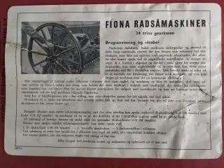 Såtabel Fiona TM 06