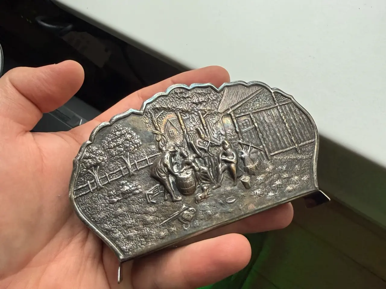 Billede 2 - Vintage Hans Jensen Danish Metal Napkin Holder – R