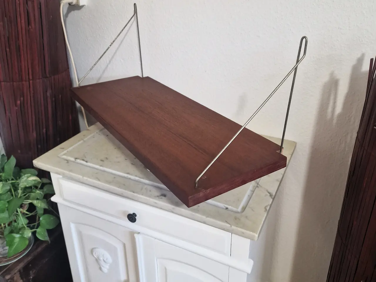 Billede 5 - Flot stor gammel teak hylde