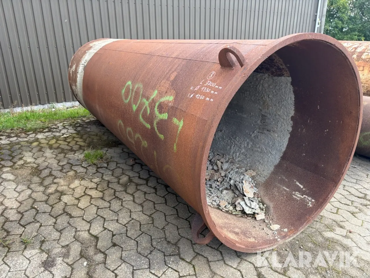 Billede 3 - Casing jern rør Ø. 3700x1330mm 1 styk
