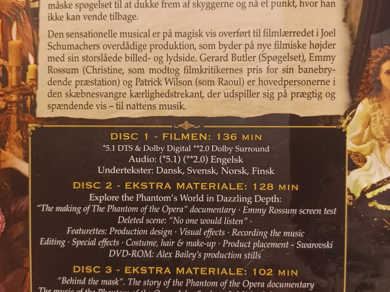 Billede 3 - The Phantom of the Opera DVD Special De Luxe E.