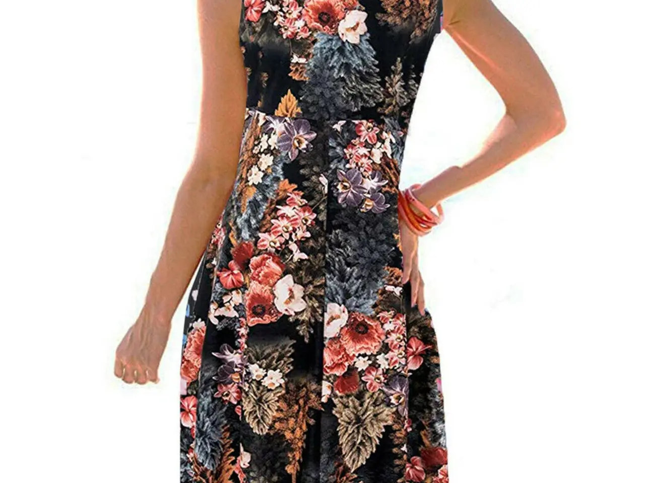 Billede 6 - kjole-Flot Print'-Mini kjole 3 farver.L-XL-2XL-3XL