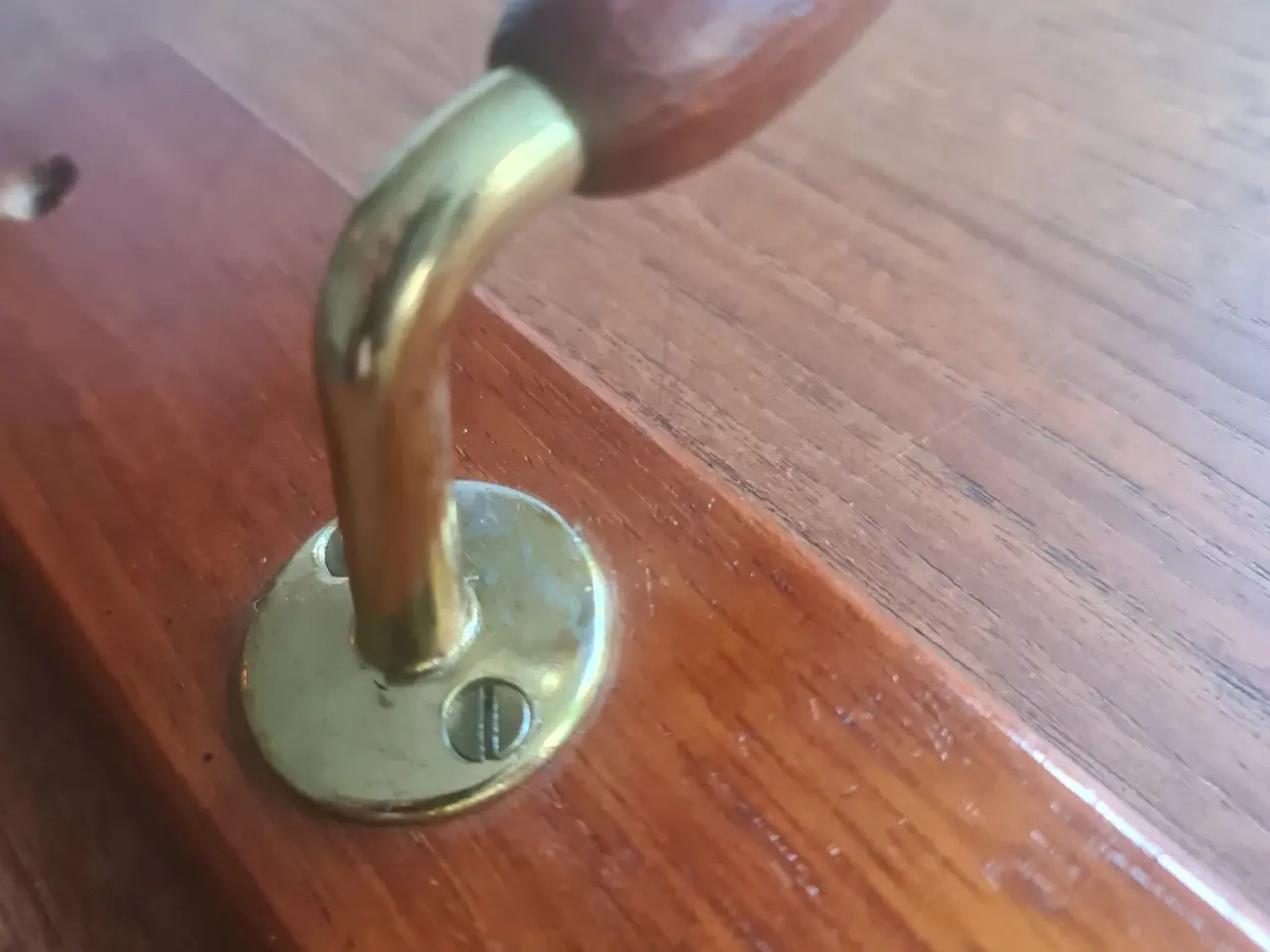 Billede 6 - 2 retro knagerækker i teak og messing - 60’erne
