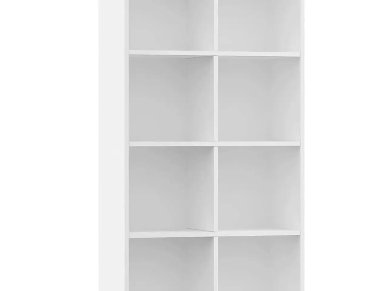 Billede 2 - Bogreol i konstrueret træ 66 x 30 x 130 cm - hvid