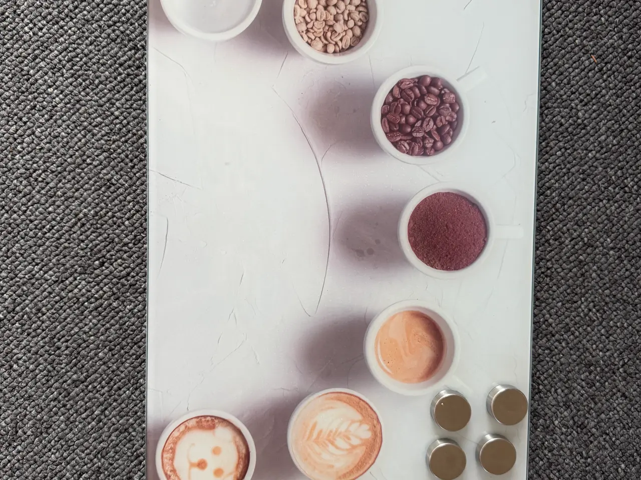 Billede 1 - Magnetisk whiteboard med kaffebaggrund