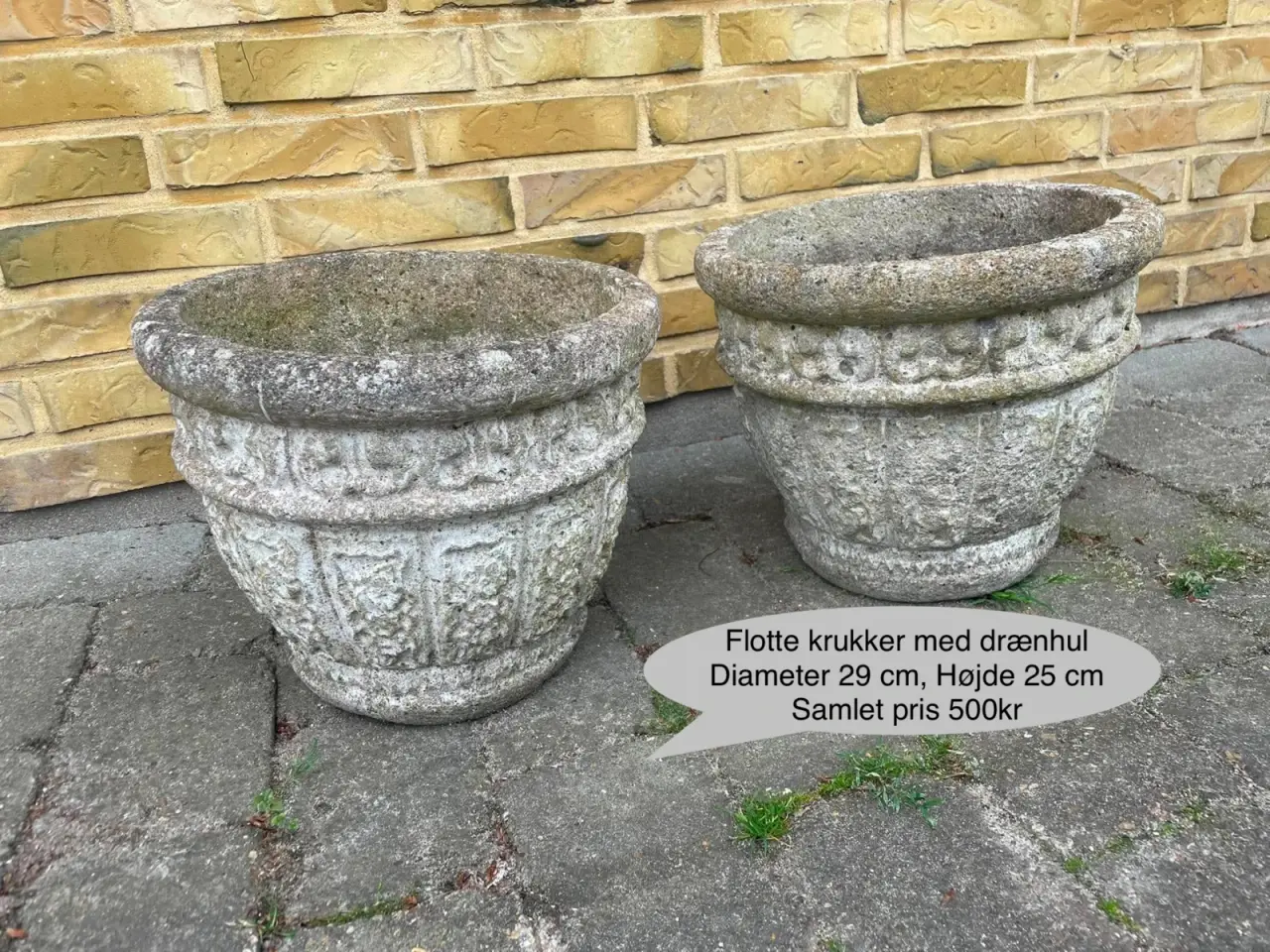 Billede 1 - Flotte sandstenskrukker