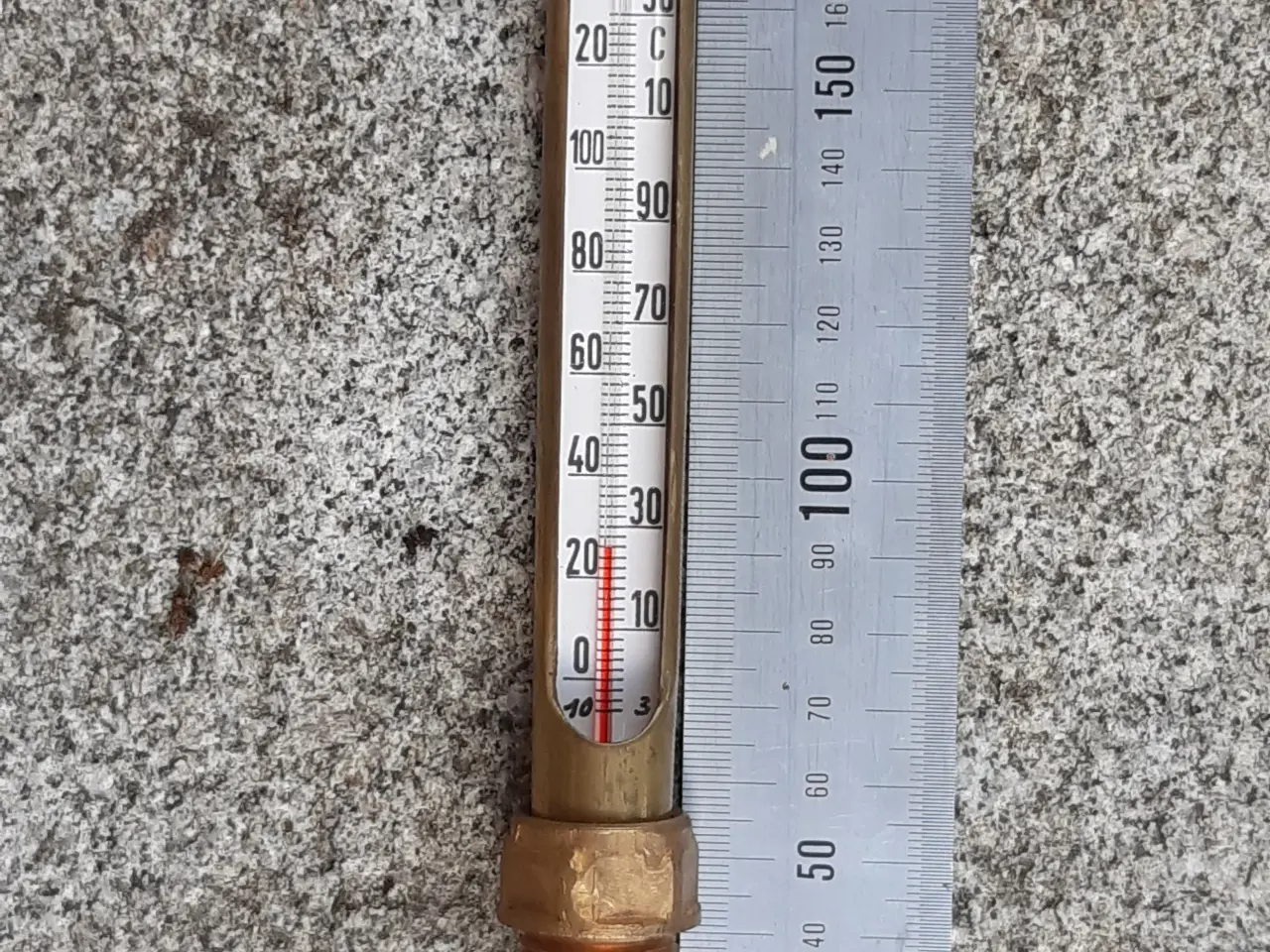 Billede 1 - Termometer 1/2" 120mm Lang