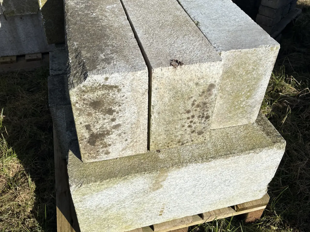 Billede 3 - Hvide granit trin - 19x70x30cm. Gode til trappe/ha
