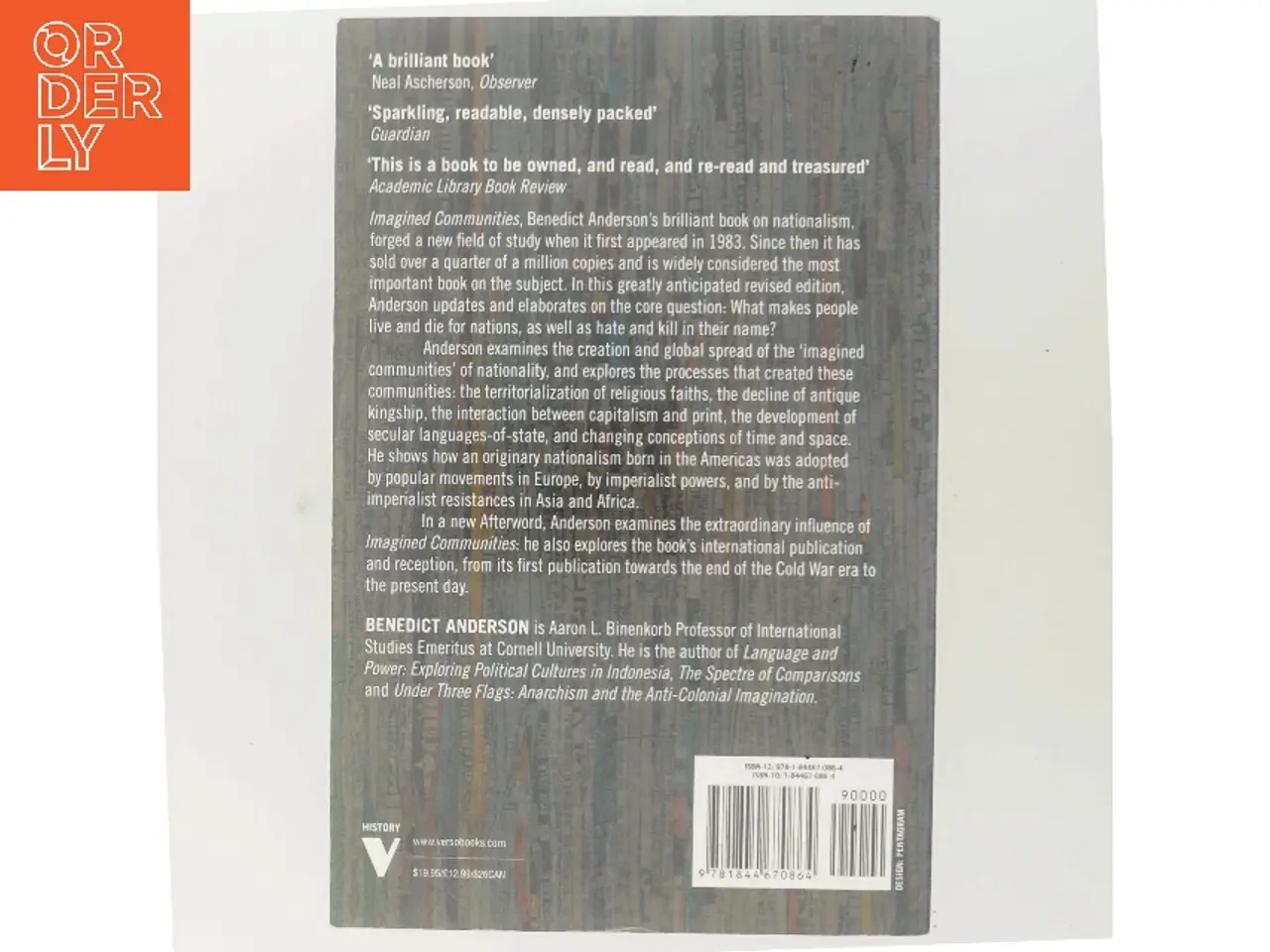 Billede 3 - Imagined communities : reflections on the origin and spread of nationalism af Benedict Anderson (Bog)