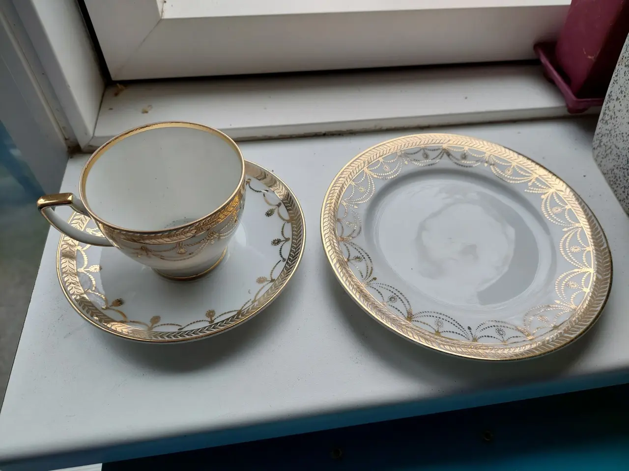 Billede 2 - kaffekop med under/kage tallerken, MZ czechoslova