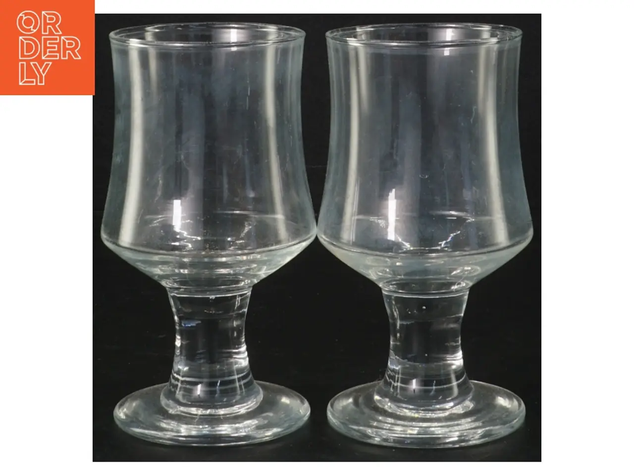Billede 1 - Sæt med to glas (str. 13,5 cm. 2 styk)