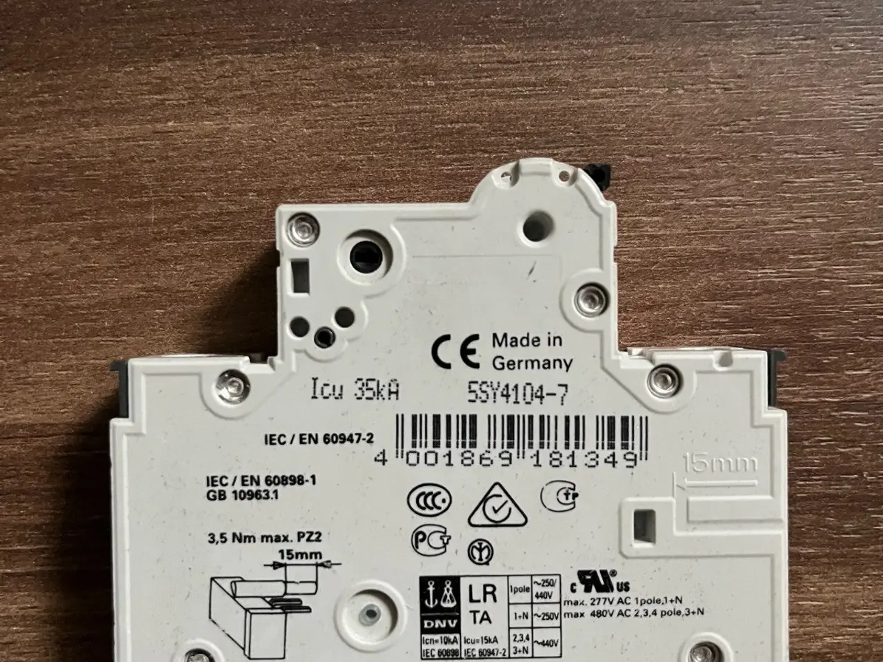 Billede 3 - Siemens 5SY4104-7 MCB C4 4A Miniature parti of 2