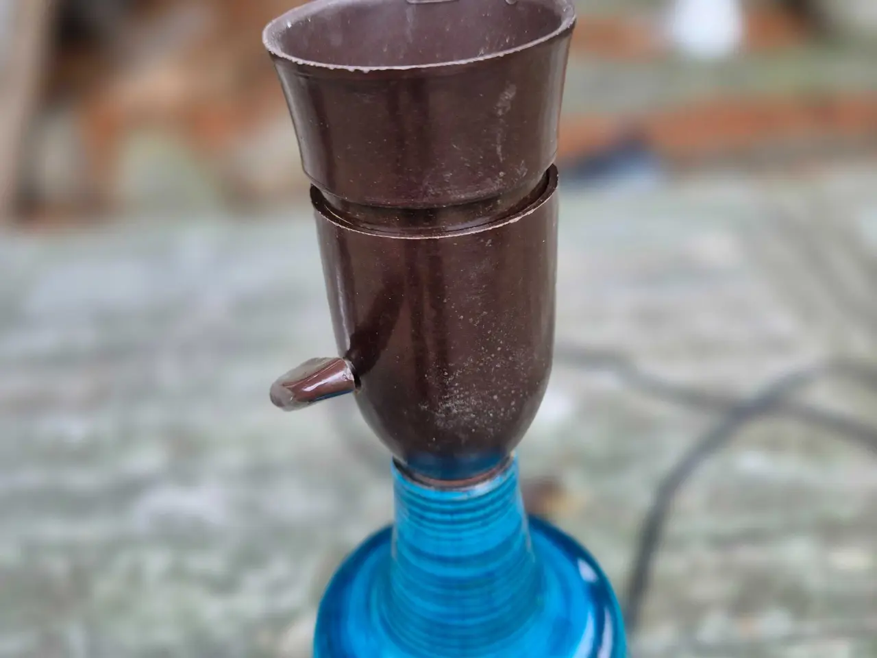 Billede 14 - Keramikbordlamper med smuk turkis glasur