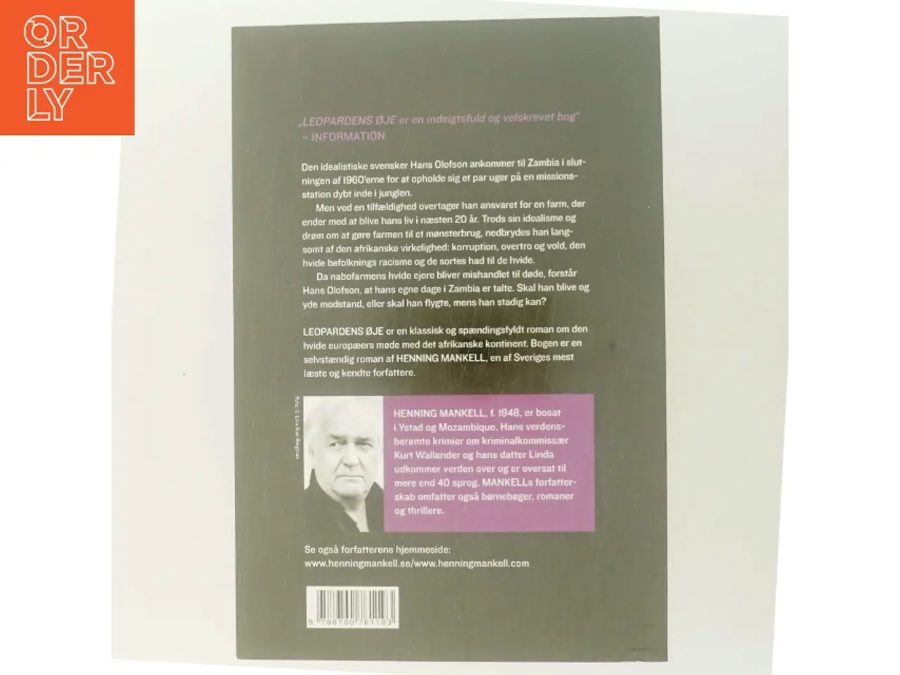 Billede 3 - Leopardens Øje af Henning Mankell (Bog)