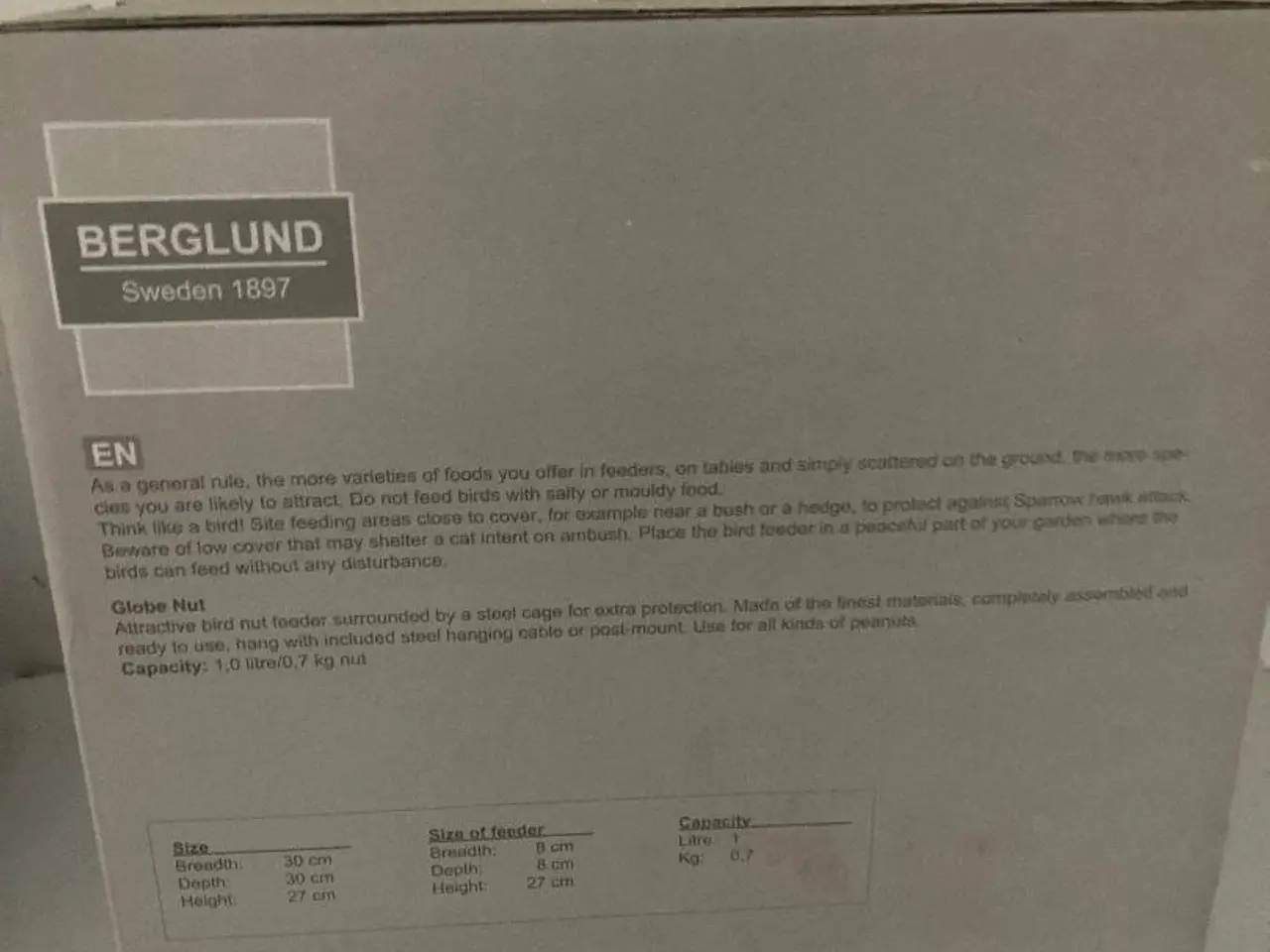 Billede 3 - Foderautomat t/havens småfugle, t/nødder og kerner
