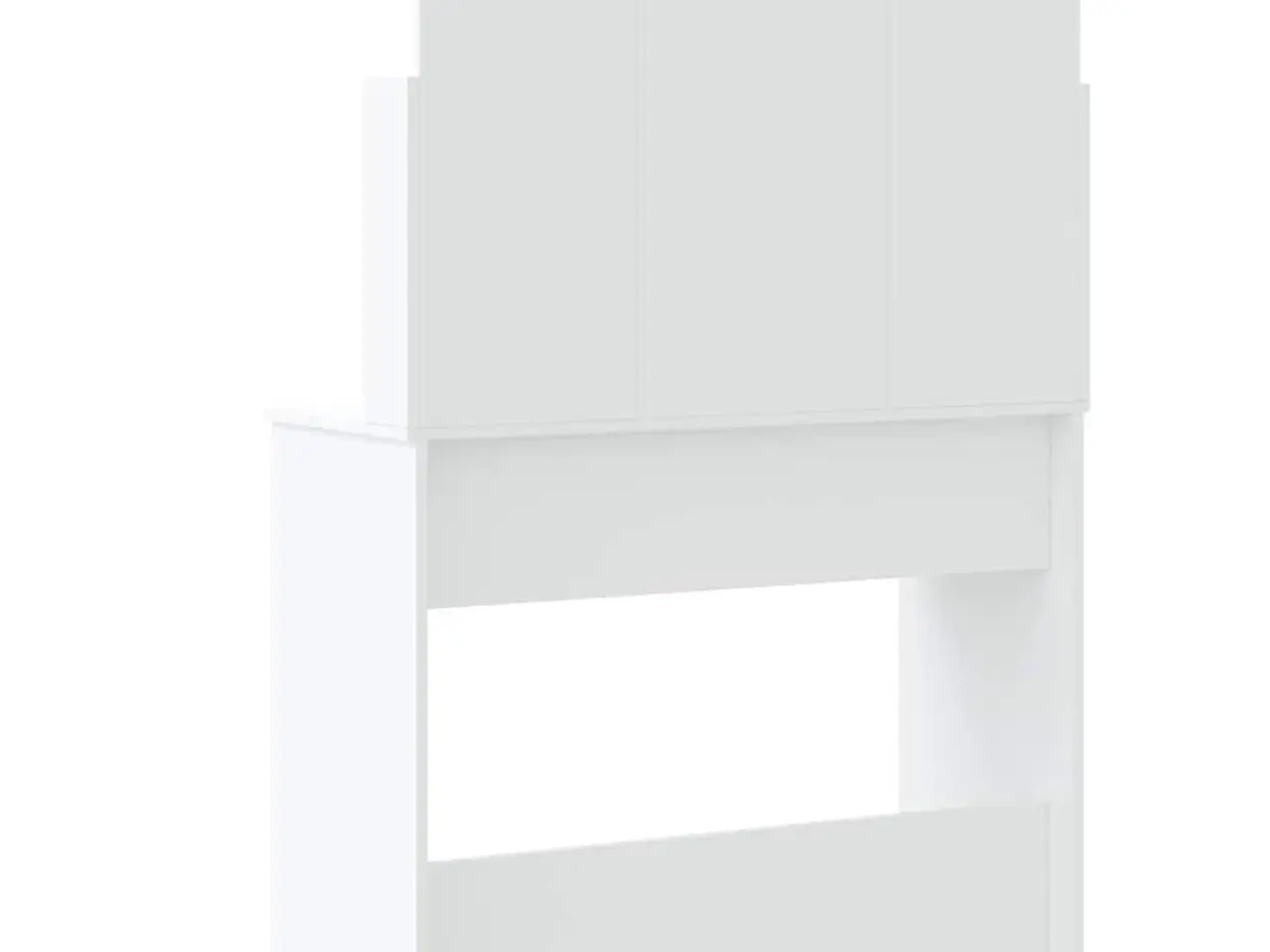 Billede 5 - Makeupbord med LED-lys 96x40x142 cm hvid