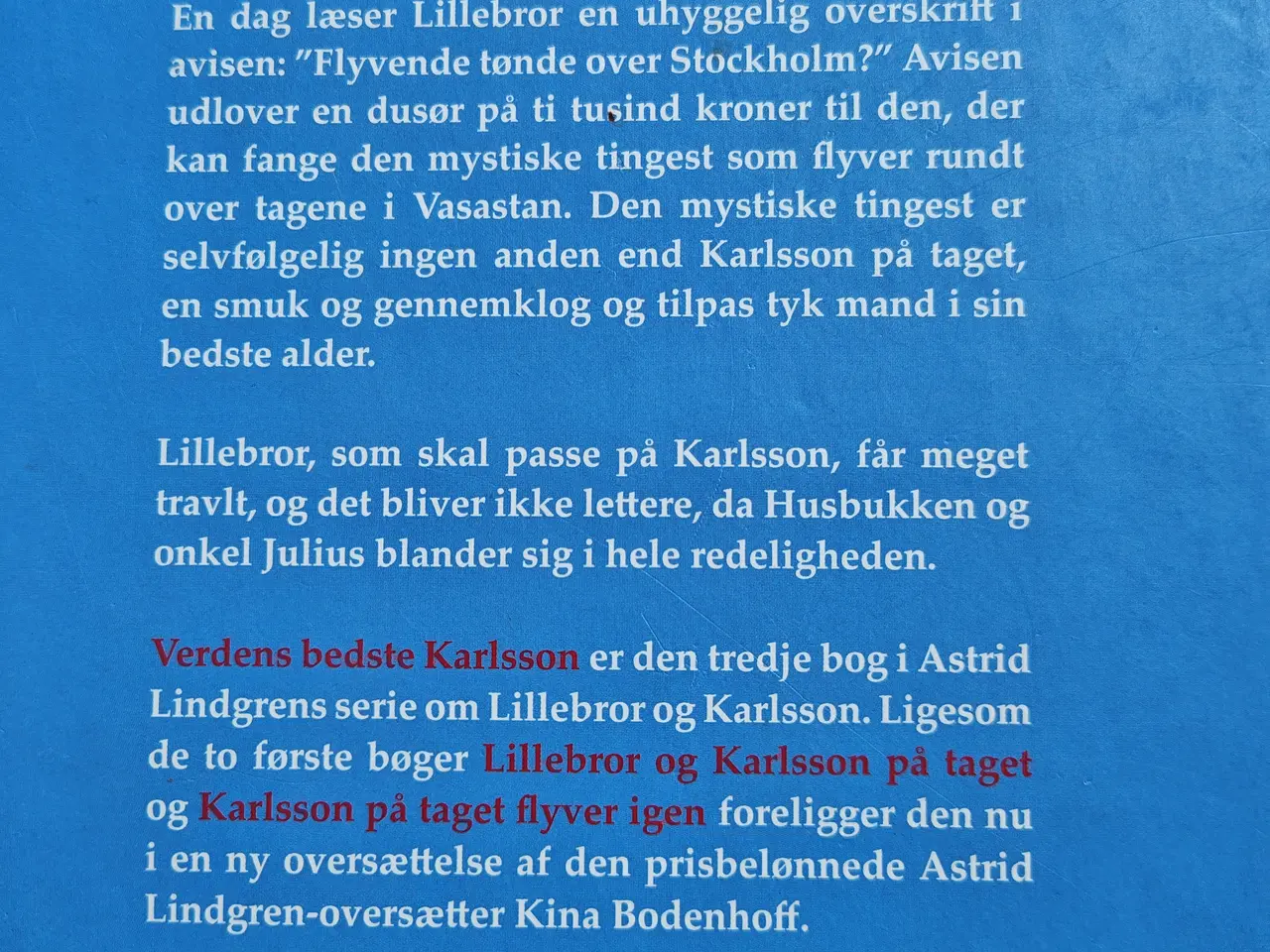 Billede 2 - Verdens bedste Karlsson BOG af Astrid Lindgren