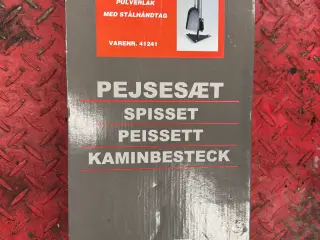 Halv pris Nyt Brændeovn/Pejsesæt pulver lakeret
