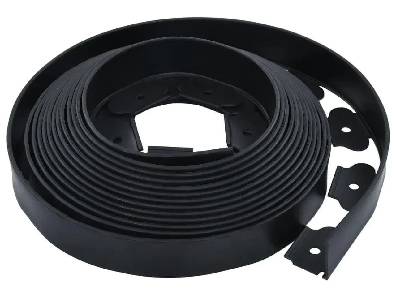 Billede 3 - Fleksibel plænekant med 30 spyd - 10 m x 5 cm, sort