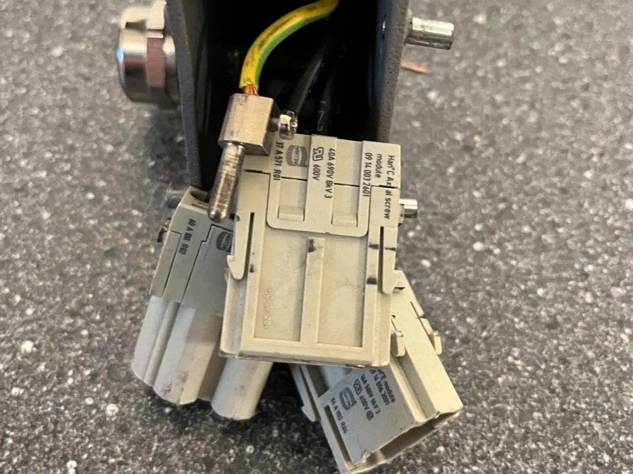 Billede 5 - Harting Han stik med blandet Power & Data Modules