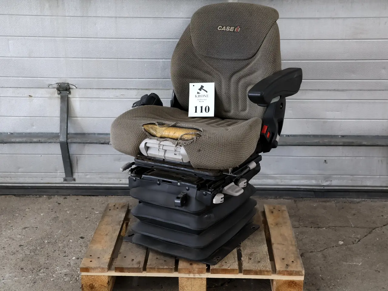 Billede 1 -  Case traktor luftsæde m/sele og varme