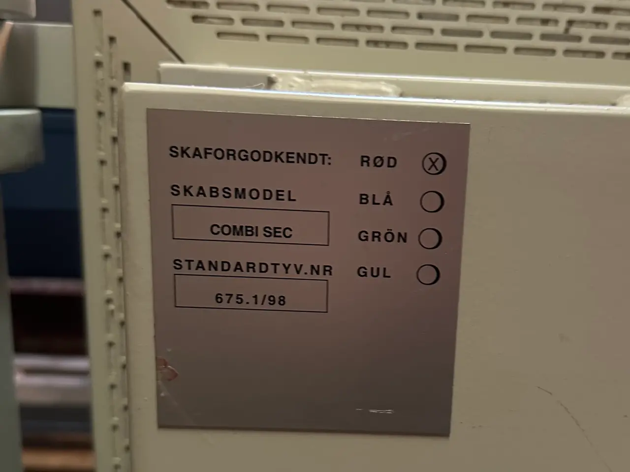 Billede 4 - EURO SI Pengeskab +300KG