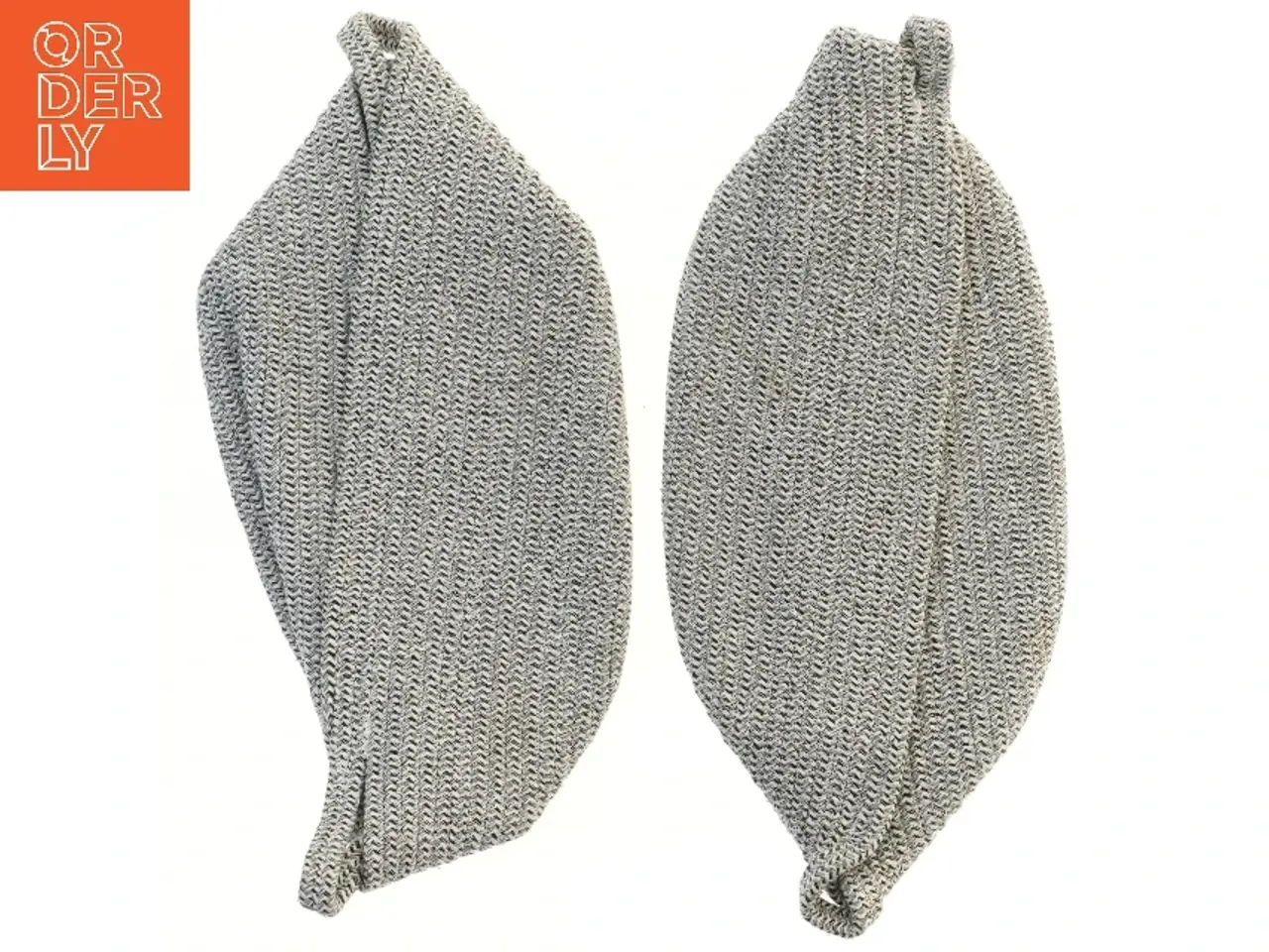 Billede 1 - Grå hæklede kurve (str. 37x24 cm)