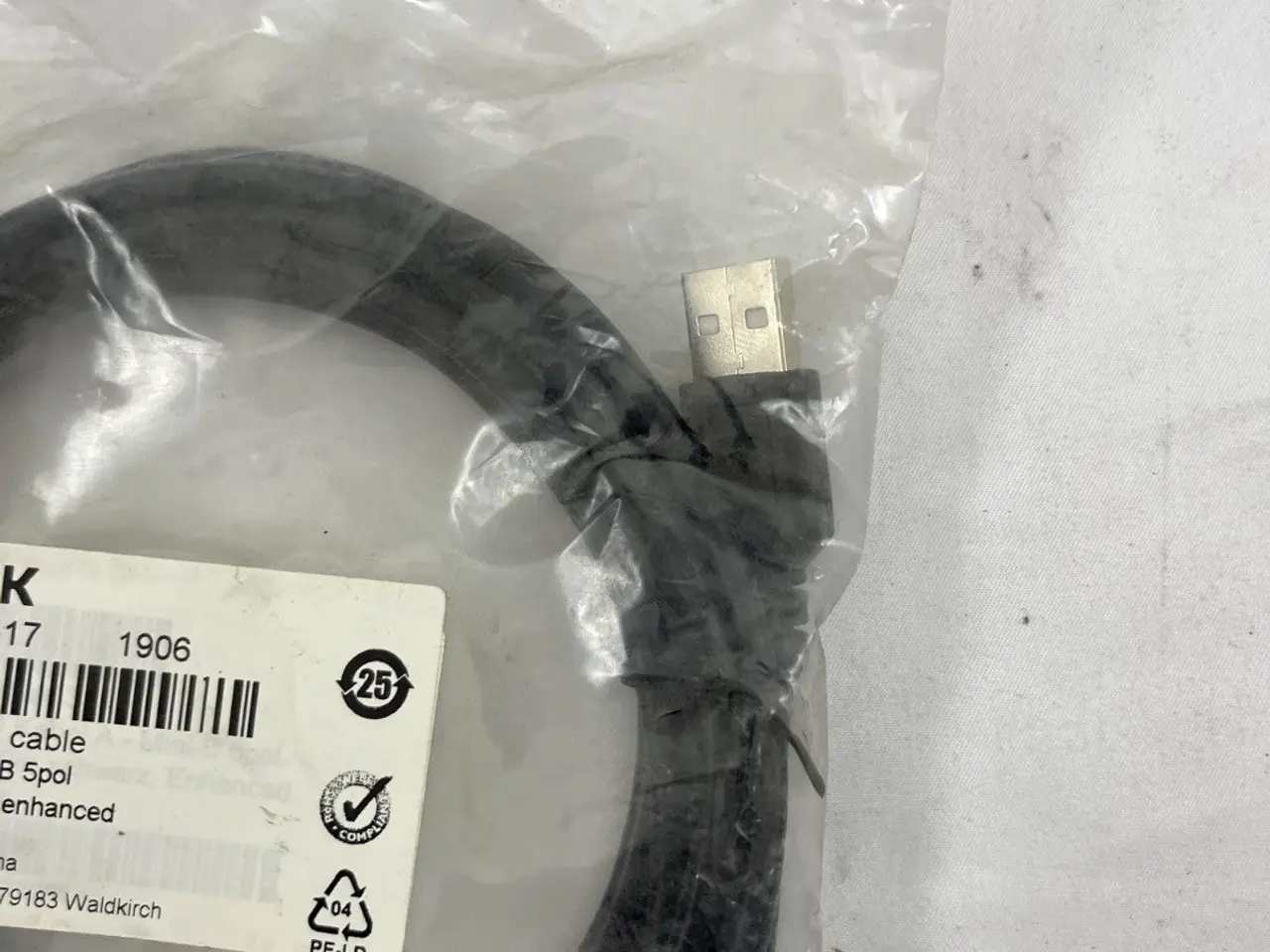 Billede 6 - SICK 6042517 USB2.0 kabel A to Mini B 5-Pin 3m