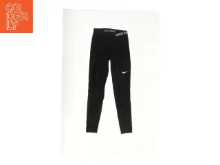 Lange sorte leggings fra Nike (str.  liv:33 længde:71 cm)