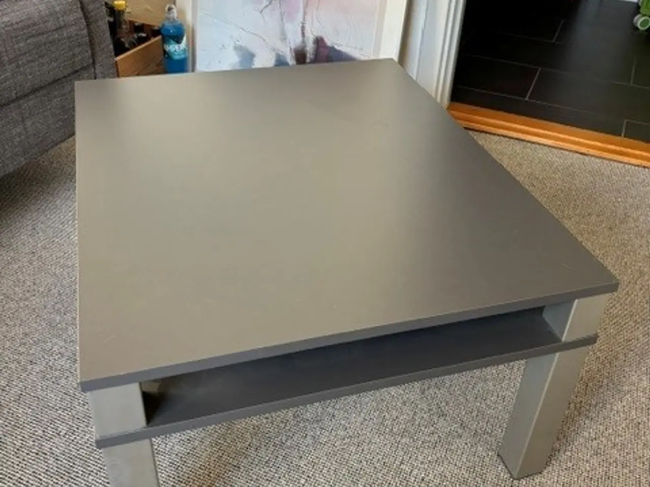 Billede 2 - Ikea Sofabord med træplader - grå