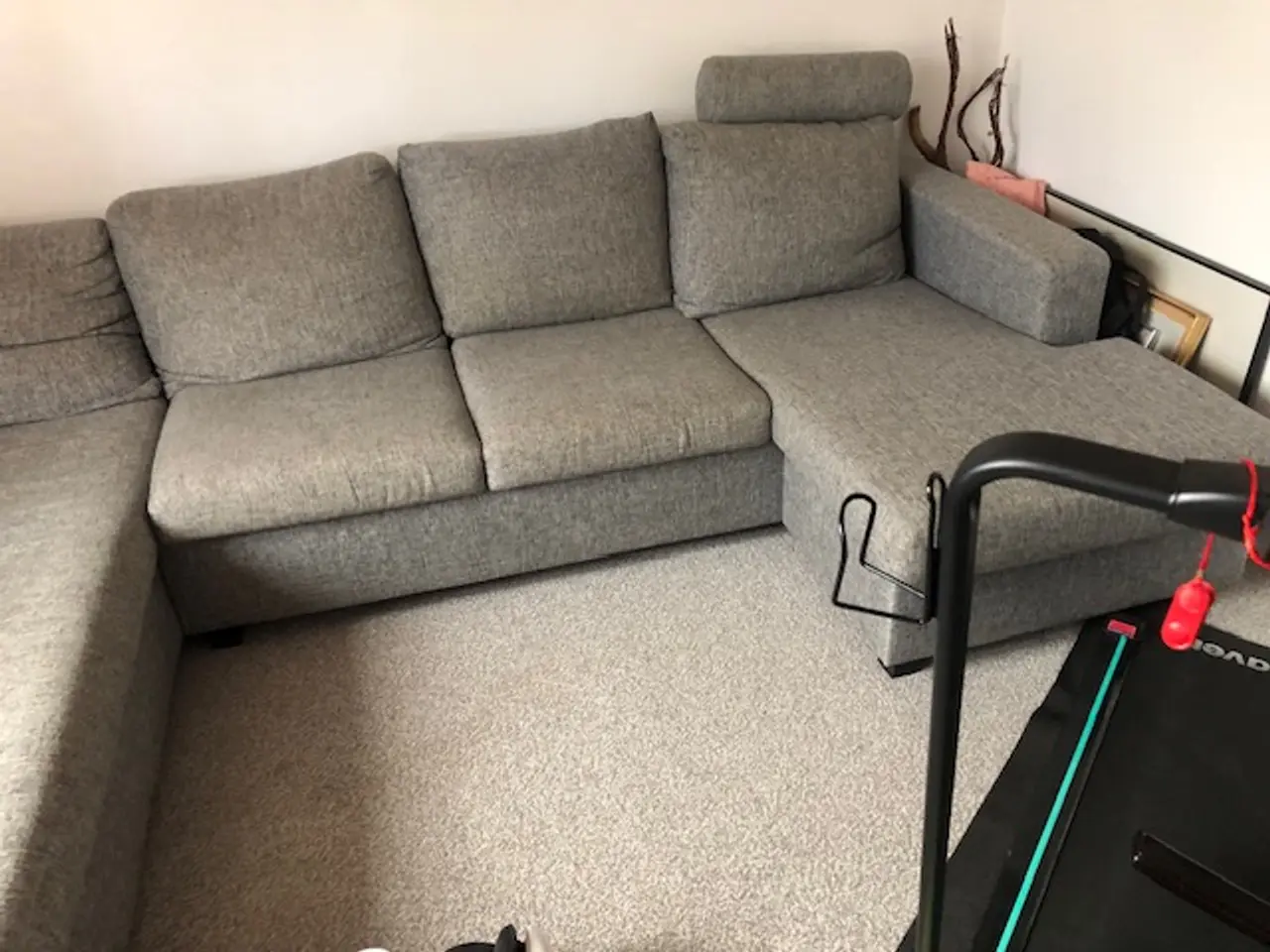 Billede 5 - Grå hjørnesofa med chaiselong