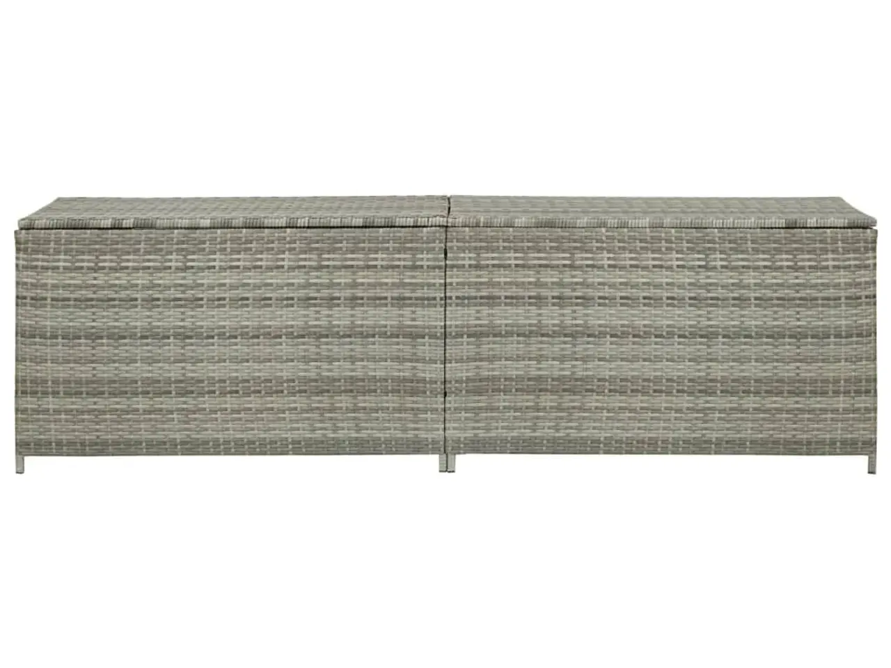 Billede 3 - Opbevaringskasse til haven 200x50x60 polyrattan grå
