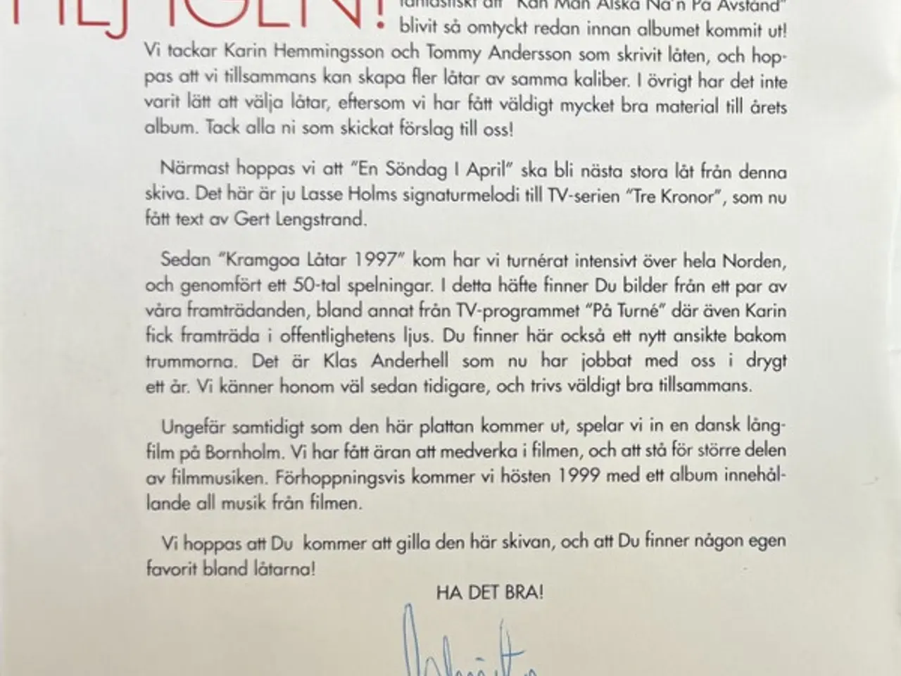 Billede 5 - Vikingarna – Kramgoa Låtar 1998 – CD