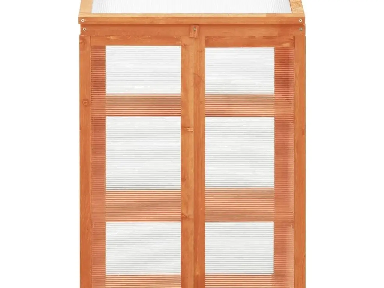 Billede 5 - Drivhus i fyrretræ 60 × 45 × 85/100 cm - have drivhus med 2 hylder