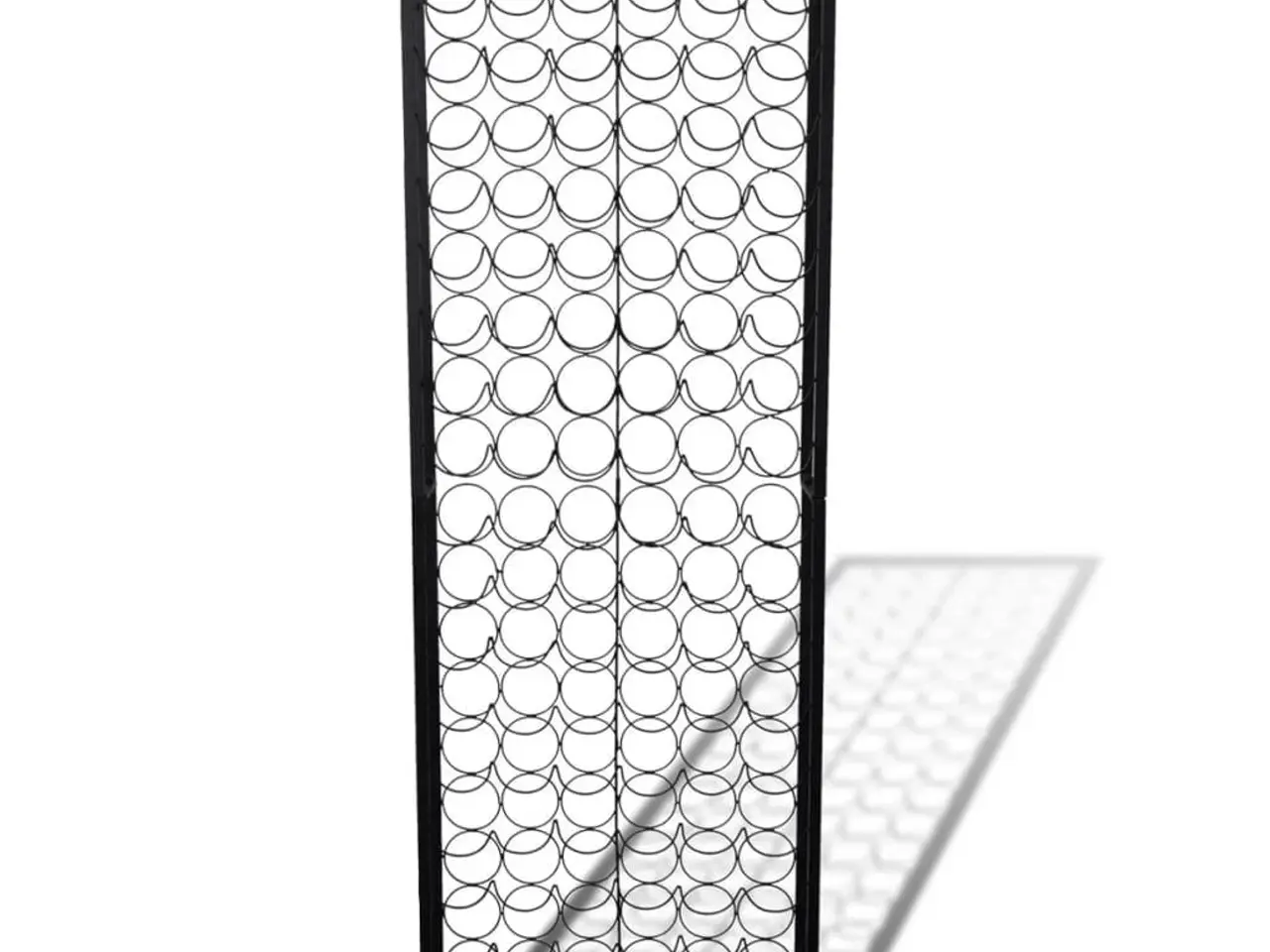 Billede 3 - Vinreol i smedejern - 108 flasker, sort, gulvmodel
