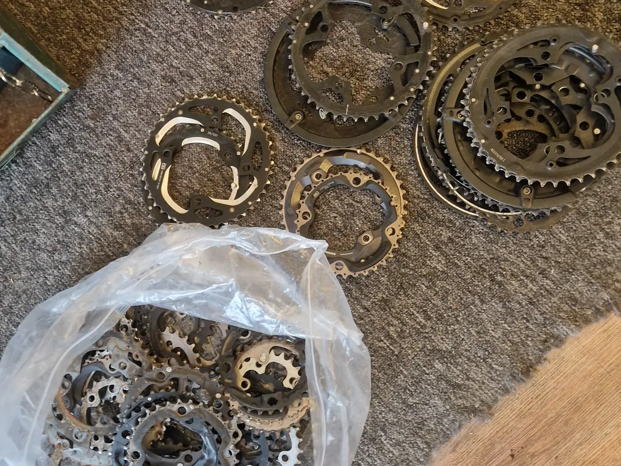 Billede 15 - Cykel parti - hjul dæk gear bremser mm.