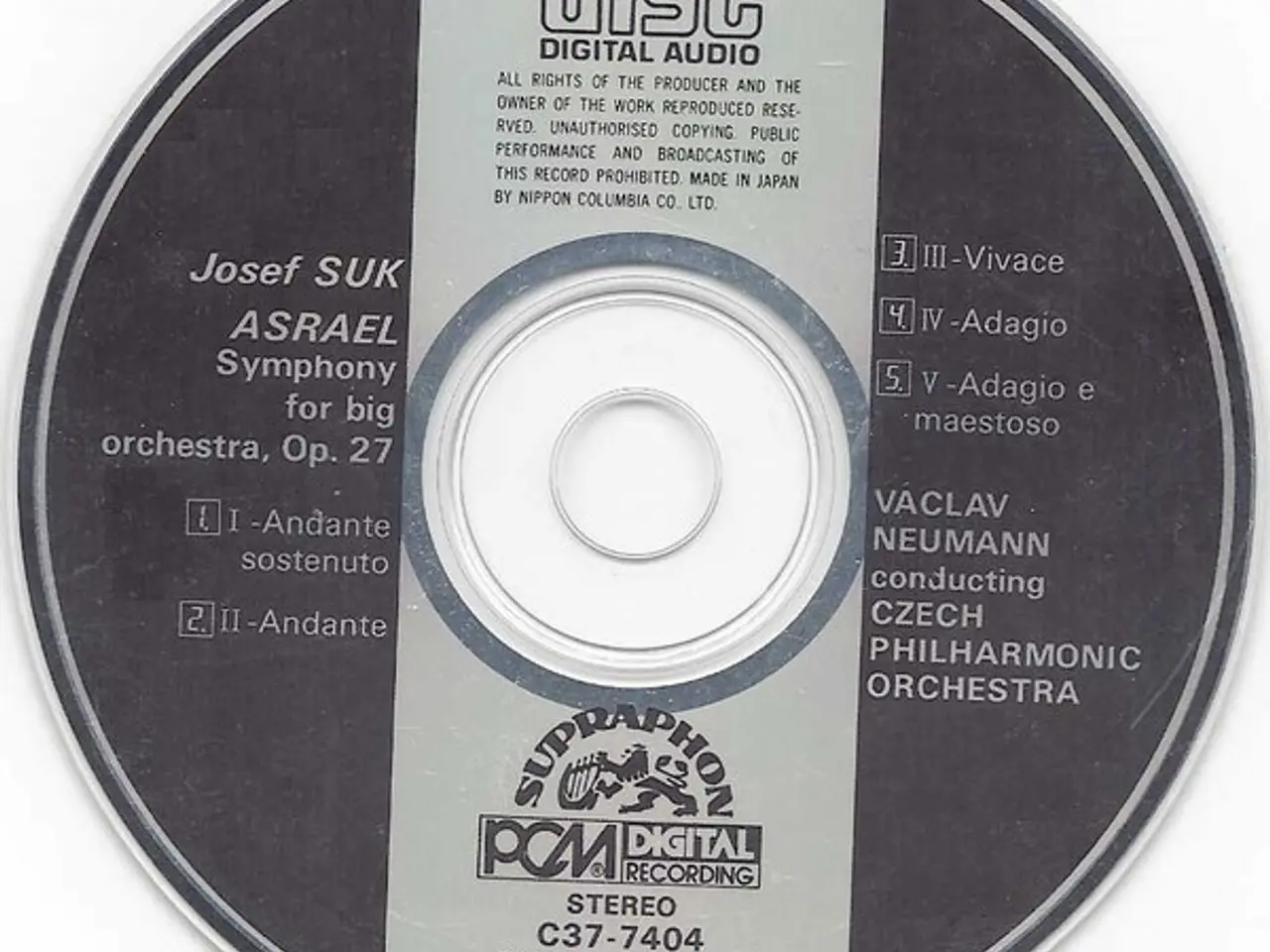 Billede 7 - Suk*, Czech… – Asrael Symphony – CD
