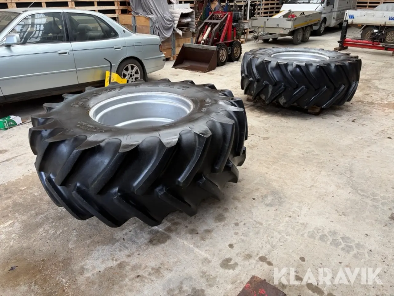 Billede 4 - Hjul Goodyear STR 24.5 R32 med Bredal-nav 2 Styk