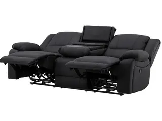 Comfort 3 personers el-recliner sofa med indbygget fodskammel og kopholder