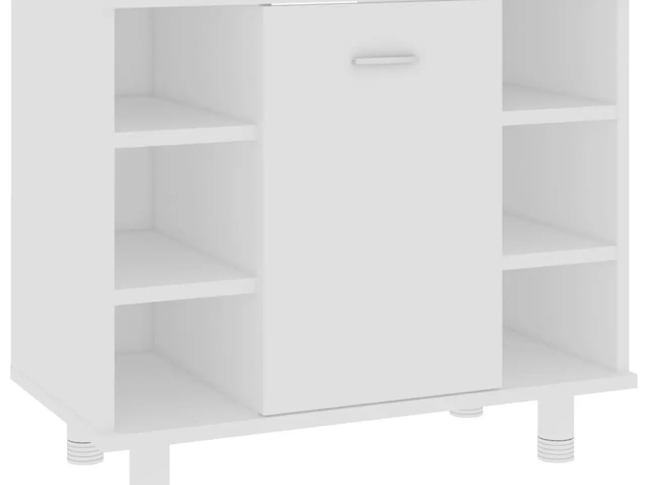 Billede 2 - Badeværelsesskab 60×32×53,5 cm - konstrueret træ, hvid