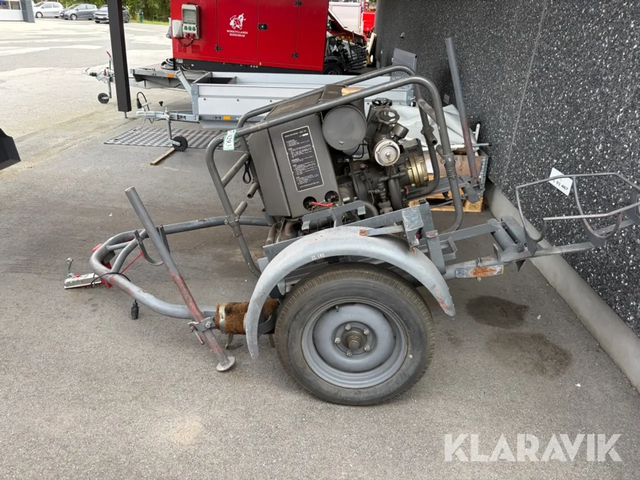 Billede 2 - Vandforsyningsenhed / brandpumpe på trailer DVI BS12/8-1 1200 bobbel motor