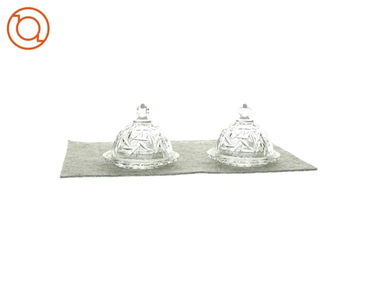Billede 1 - Serverings klokker af glas (2 styk)