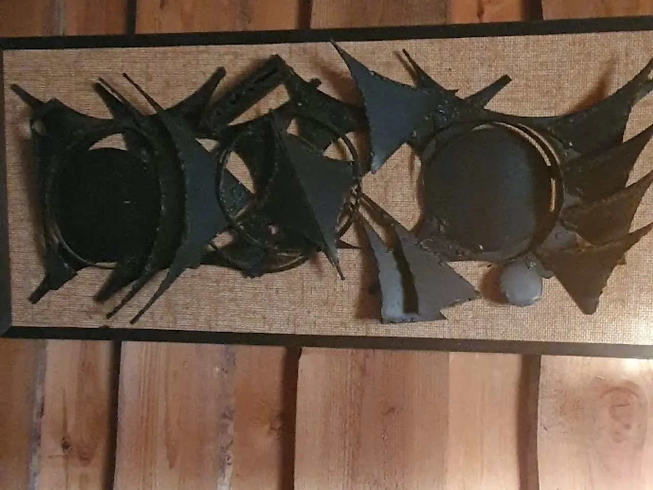 Billede 1 - Rustik relief - Metal kunst til væg. 