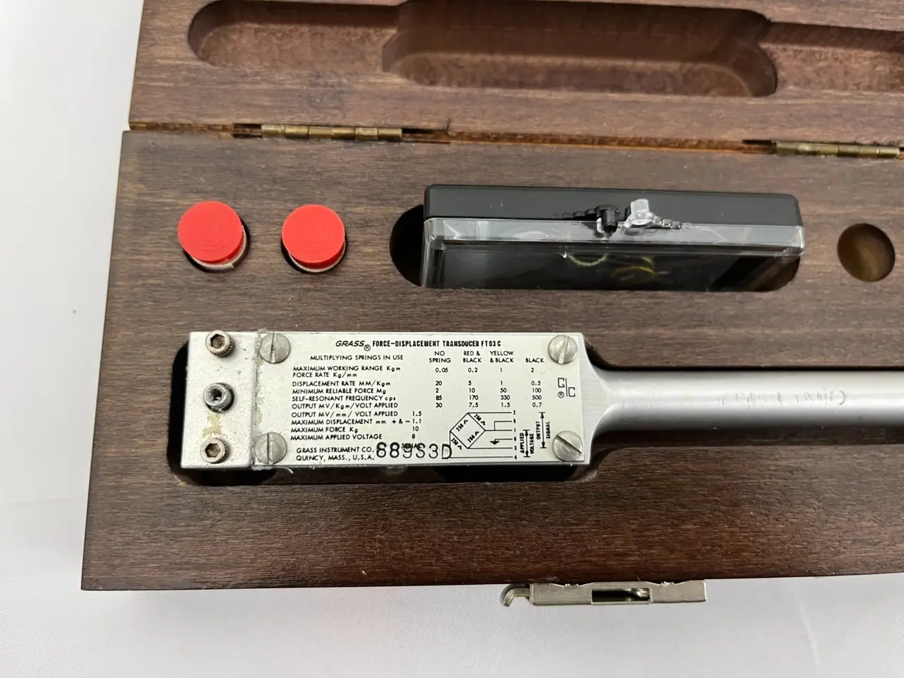 Billede 3 - Grass Model 7P1 Displacement Transducer Vintage