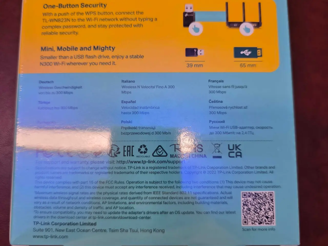 Billede 2 - TP-Link 300 Mbps Mini Trådløs N USB Adapter
