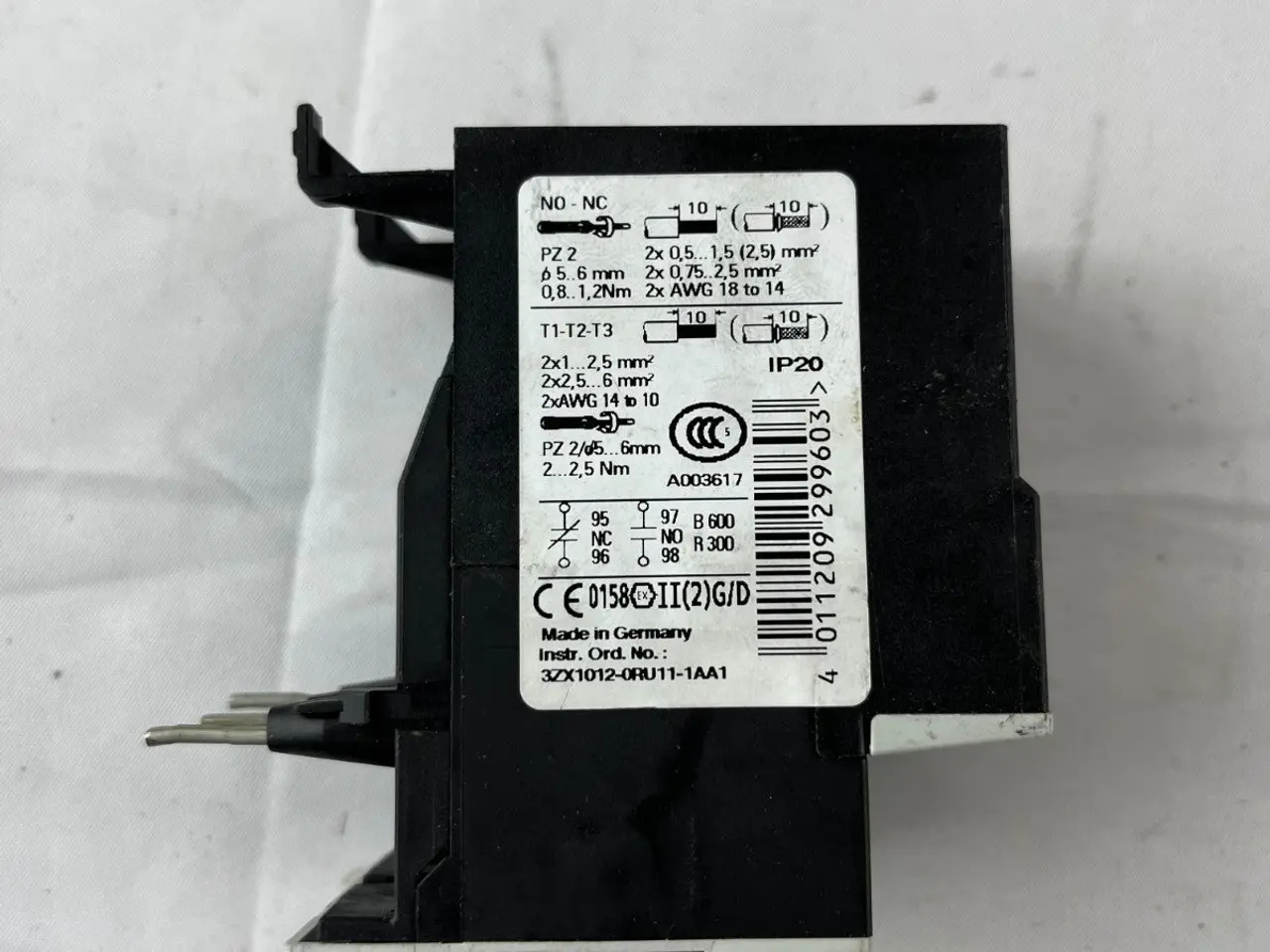 Billede 6 - Siemens SIRIUS 3RU1126-4BB0 Thermal Overload relæ