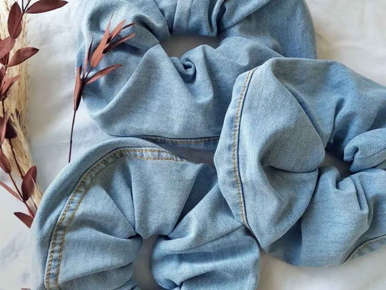 Billede 1 - Denim Scrunchies 