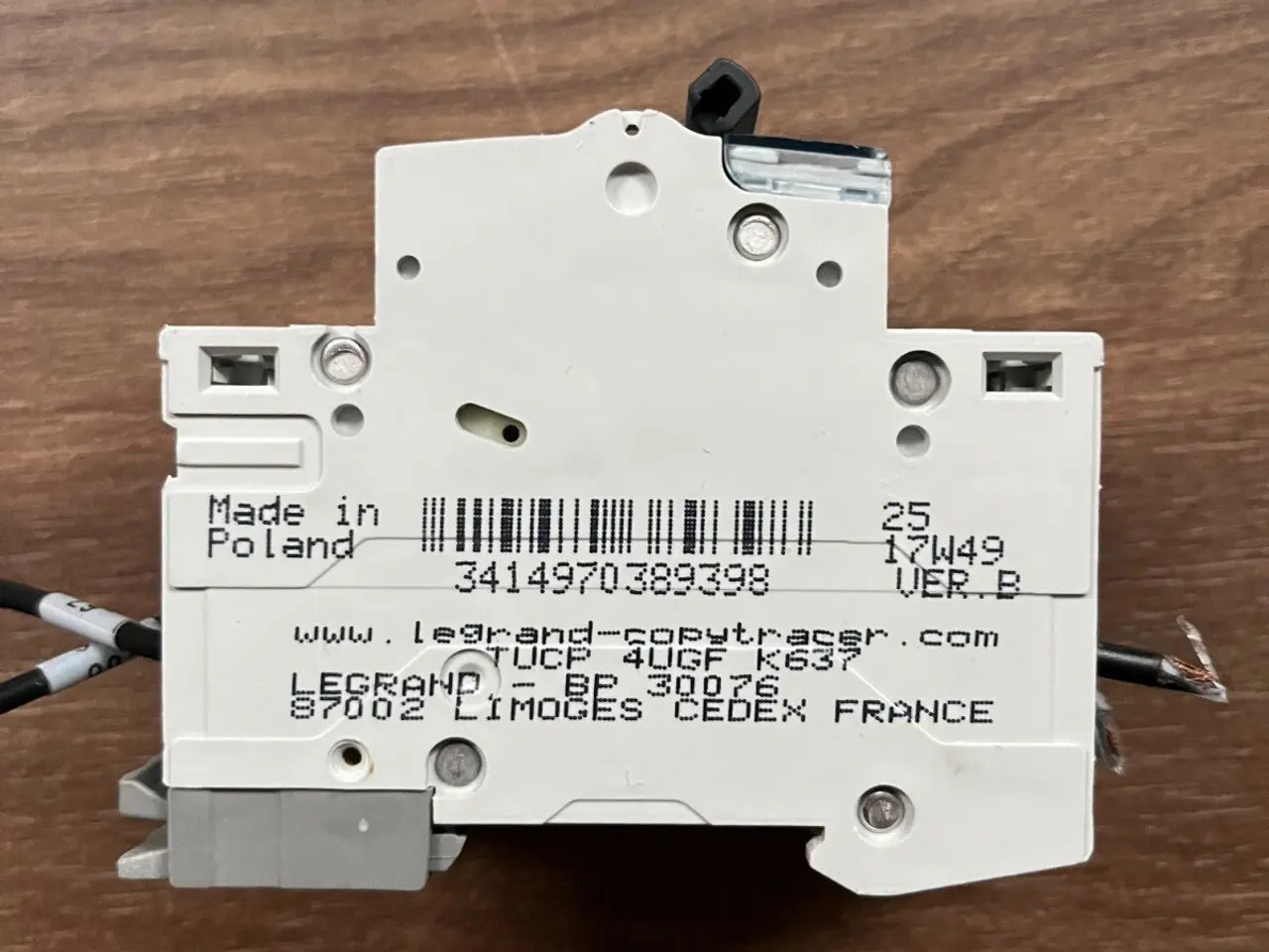 Billede 3 - Legrand TX³ C2 3-Pole automatsikring 6000 3A brugt