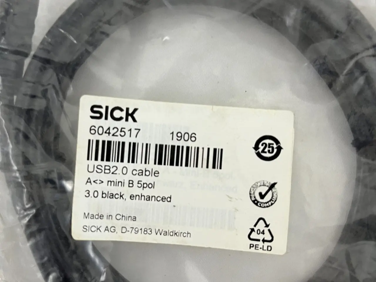Billede 4 - SICK 6042517 USB2.0 kabel A to Mini B 5-Pin 3m
